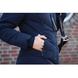 Lange gewatteerde jas Toronto HKM Donkerblauw