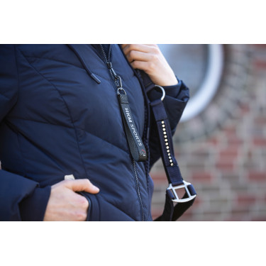 Lange gewatteerde jas Toronto HKM Donkerblauw