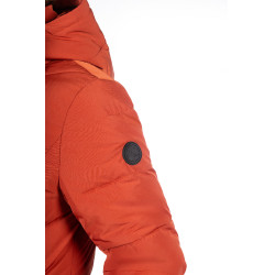 Lange gewatteerde jas Toronto HKM Koper Bruin