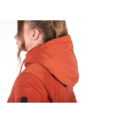 Lange gewatteerde jas Toronto HKM Koper Bruin