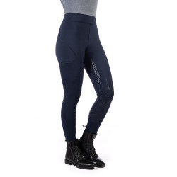 HKM Rio legging met volledige siliconen zitvlak Donkerblauw