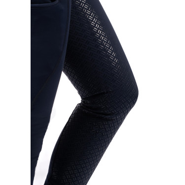 HKM Rio legging met volledige siliconen zitvlak Donkerblauw