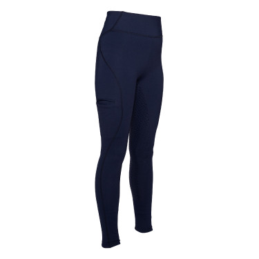 HKM Rio legging met volledige siliconen zitvlak Donkerblauw