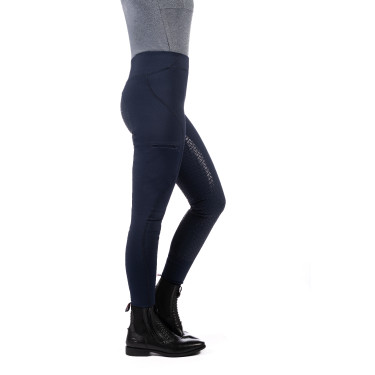 HKM Rio legging met volledige siliconen zitvlak Donkerblauw