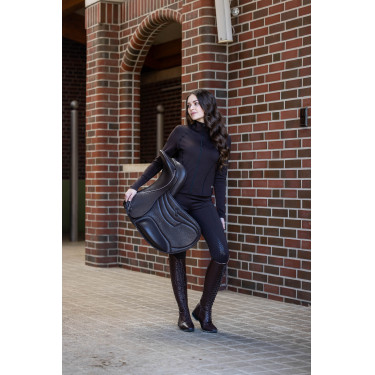 HKM Rio legging met volledige siliconen zitvlak Donkerbruin