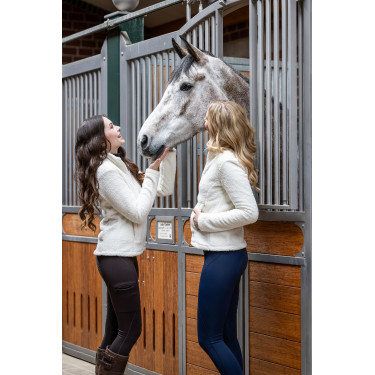 HKM Rio legging met volledige siliconen zitvlak Donkerbruin