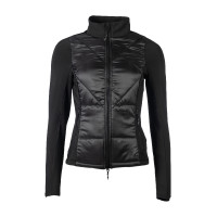 Prag II Style HKM jas in twee materialen Zwart Prag II Style HKM jas in twee materialen Zwart