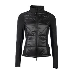 Prag II Style HKM jas in twee materialen Zwart