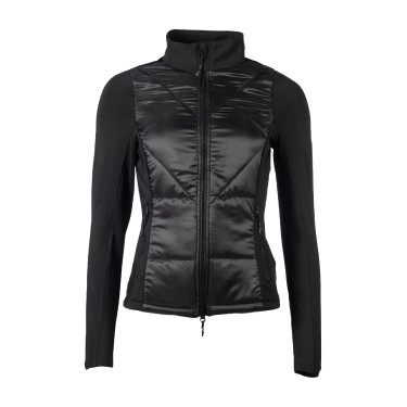 Prag II Style HKM jas in twee materialen Zwart