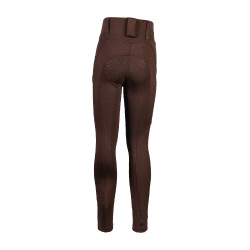 Legging Lana II stijl full seat 1/1 in siliconen HKM Donkerbruin