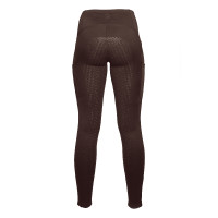 Legging Arezzo fullseat in siliconen Lauria Garrelli Donkerbruin