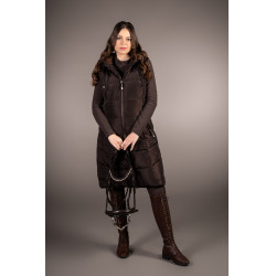 Lange gewatteerde jas Arezzo Lauria Garrelli Donkerbruin