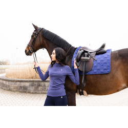 Polo met lange mouwen Arezzo Soft Lauria Garrelli Indigo Blauw