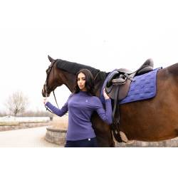 Polo met lange mouwen Arezzo Soft Lauria Garrelli Indigo Blauw