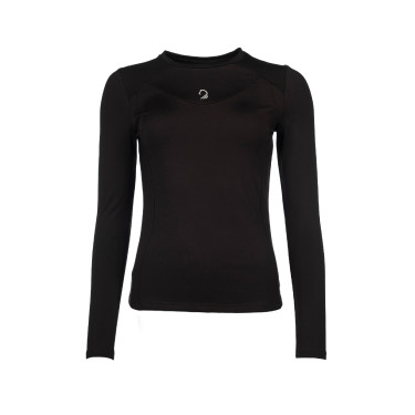 Arezzo Function Lauria Garrelli lange mouwen polo Donkerbruin