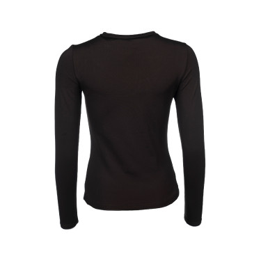 Arezzo Function Lauria Garrelli lange mouwen polo Donkerbruin