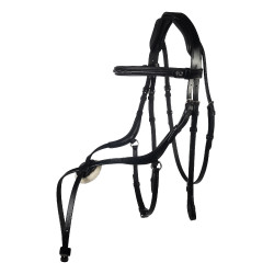 Hoofdstel Carlos HKM Zwart / zwart