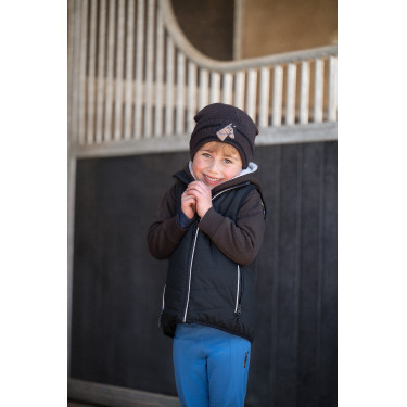 Verwarmd kinderbodywarmer Cuddle Style HKM Zwart