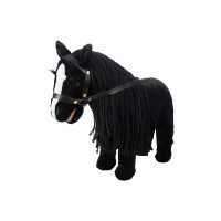 Pluche Cuddle Horse HKM Zwart