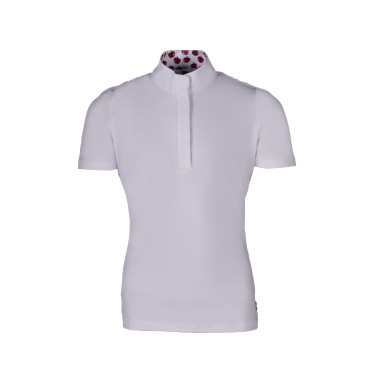 Wedstrijdpolo Hunter Kids korte mouwen HKM Wit