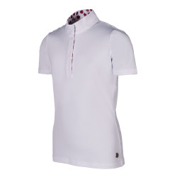 Wedstrijdpolo Hunter Kids korte mouwen HKM Wit