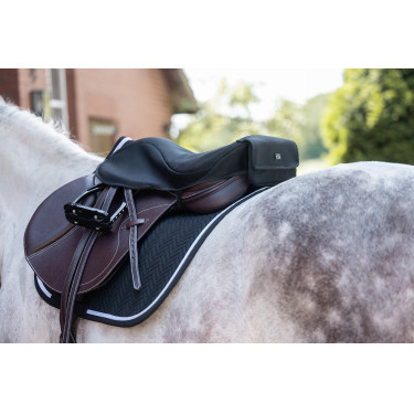 Verwarmde zadelhoes springzadel Style zonder batterij HKM Zwart