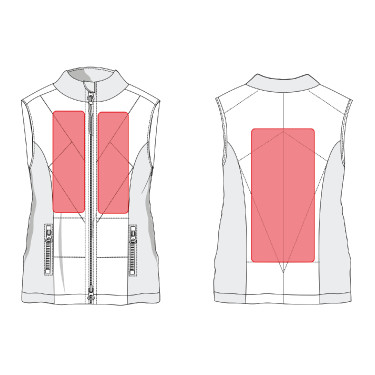 Verwarmd vest Slimline Style HKM Donkerblauw