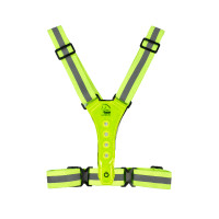 LED-lichtgevend vest HKM Fluogeel