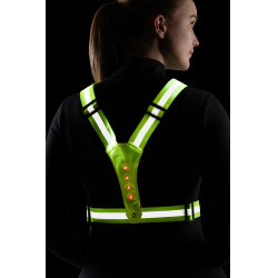 LED-lichtgevend vest HKM Fluogeel
