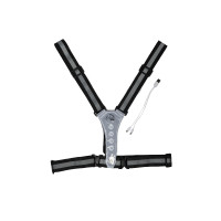 LED-lichtgevend vest HKM Zwart / zilverkleurig