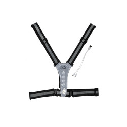 LED-lichtgevend vest HKM Zwart / zilverkleurig