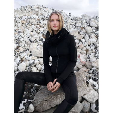 Geborsteld LeMieux Aspen-vest met rits Zwart Geborsteld LeMieux Aspen-vest met rits Zwart