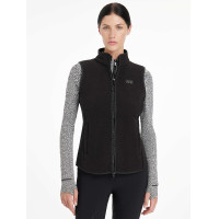 Mouwloos fleecevest met visgraatmotief LeMieux Aspen Chevronpatroon