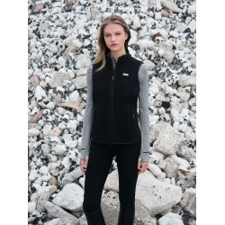 Mouwloos fleecevest met visgraatmotief LeMieux Aspen Chevronpatroon Mouwloos fleecevest met visgraatmotief LeMieux Aspen Chevronpatroon