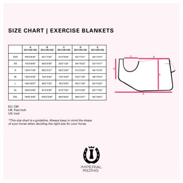 Imperial Riding reflecterende zadeldeken voor de achterhand Neonroze