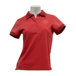 Polo met korte mouwen Flags & Cup meisjes Anzia Kers Rood