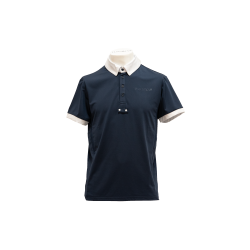 Wedstrijdpolo Flags & Cup korte mouw heren San Remo Marine Marineblauw Wedstrijdpolo Flags & Cup korte mouw heren San Remo Marine Marineblauw