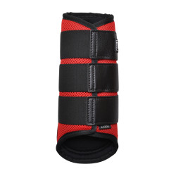 Mesh- en neopreen-peesbeschermers T de T Rood