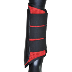 Mesh- en neopreen-peesbeschermers T de T Rood