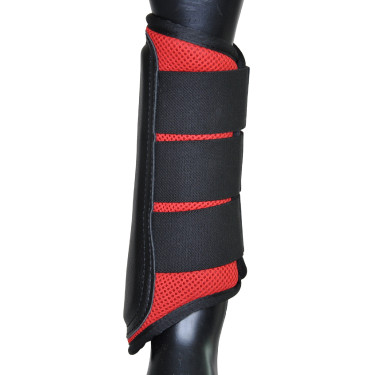Mesh- en neopreen-peesbeschermers T de T Rood