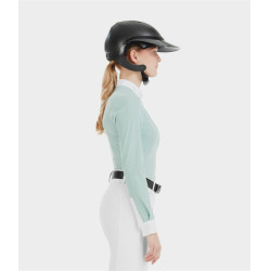 Dameslange mouwen shirt Horse Pilot Aerolight Watergroen Blauw