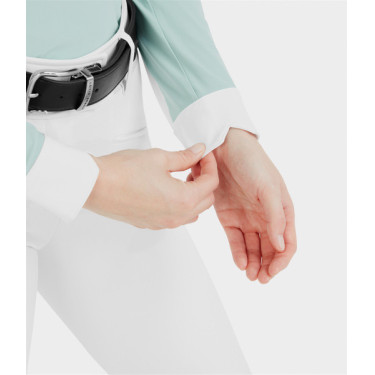 Dameslange mouwen shirt Horse Pilot Aerolight Watergroen Blauw