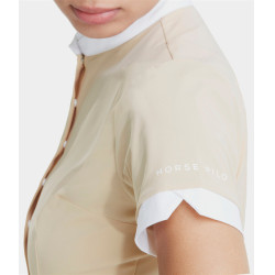 Horse Pilot Aerolight dames korte mouwen shirt Zandkleurig Beige