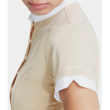 Horse Pilot Aerolight dames korte mouwen shirt Zandkleurig Beige