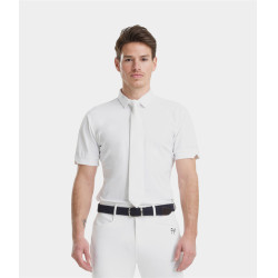 Horse Pilot wedstrijdshirt met korte mouwen voor heren Aerolight Wit