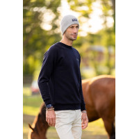 Paardrijmuts van wol van Horse Pilot Grijs wind