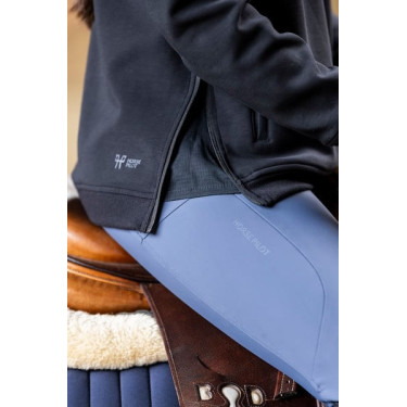 Dames paardrijhoodie Horse Pilot Zwart