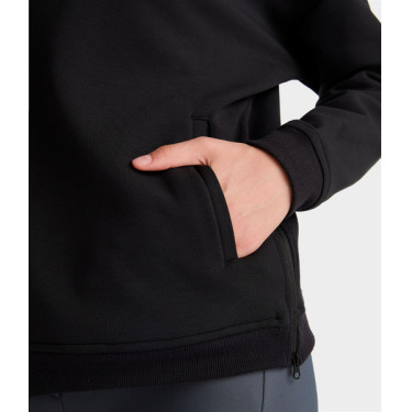 Dames paardrijhoodie Horse Pilot Zwart