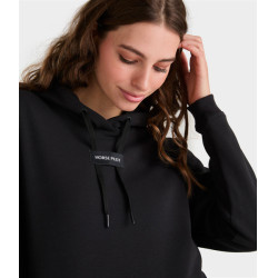Dames paardrijhoodie Horse Pilot Zwart