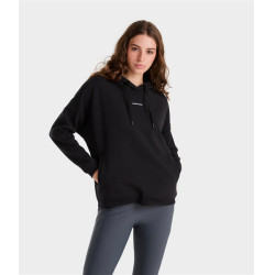 Dames paardrijhoodie Horse Pilot Zwart